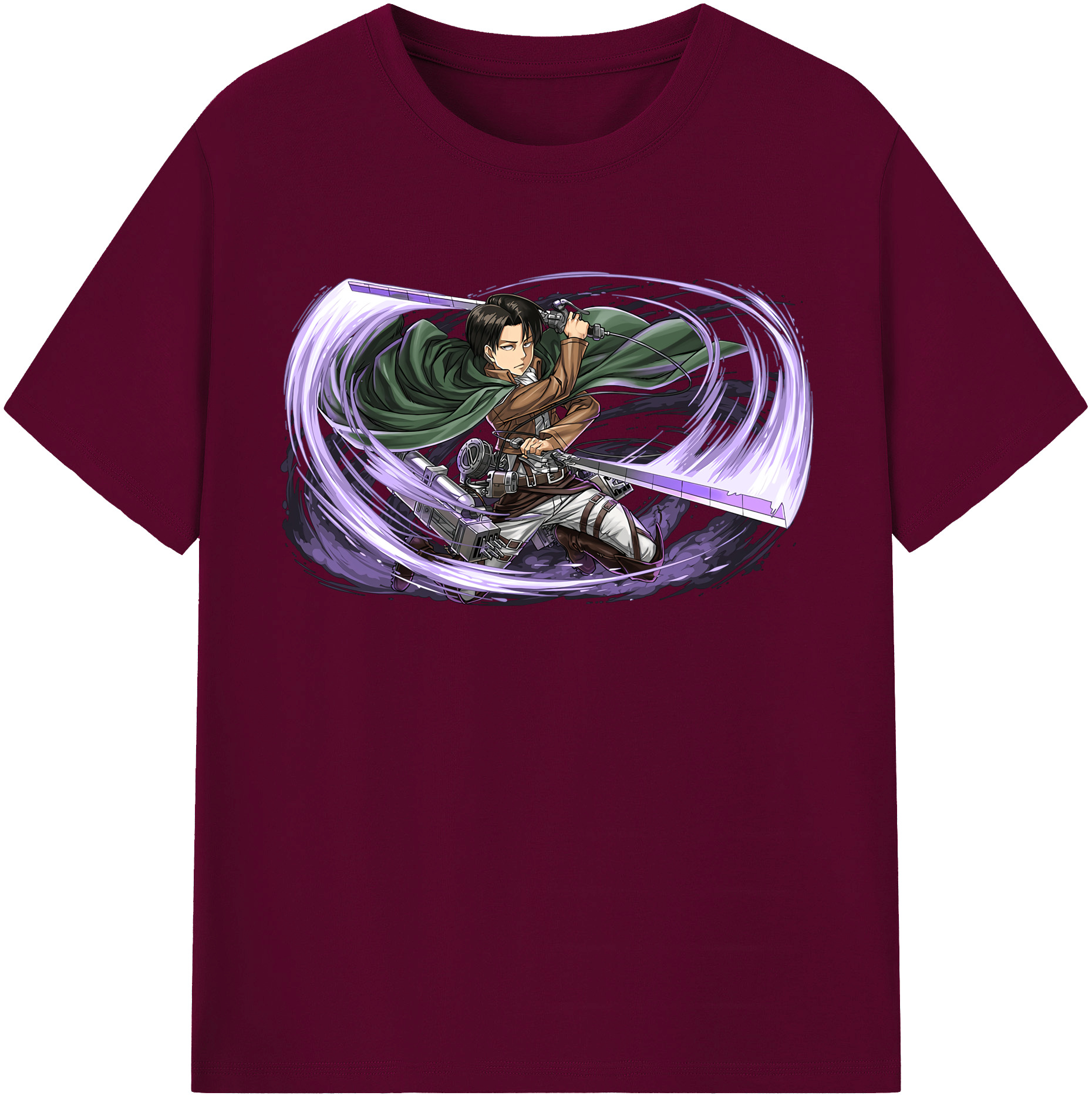 （画像用） 進撃の巨人 リヴァイ·アッカーマン Attack on Titan Levi Ackerman レディースカジュアルプリントTシャツ（綿100％）
